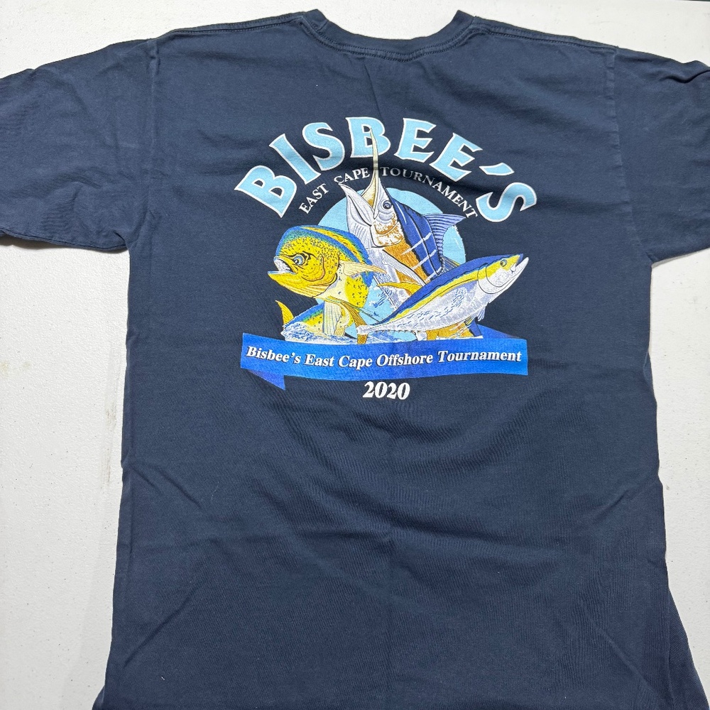 Pelagic Bisbees 2020 East Cape Off-shore tournament t-shirt